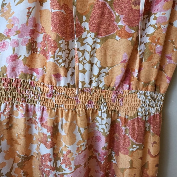 Talbots Orange Mod Floral Silk Dress - Picture 9 of 9